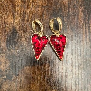 Strawberry Earrings Quirky Novelty Fruit Jewelry Dainty Red Gold Hang Drop Rare